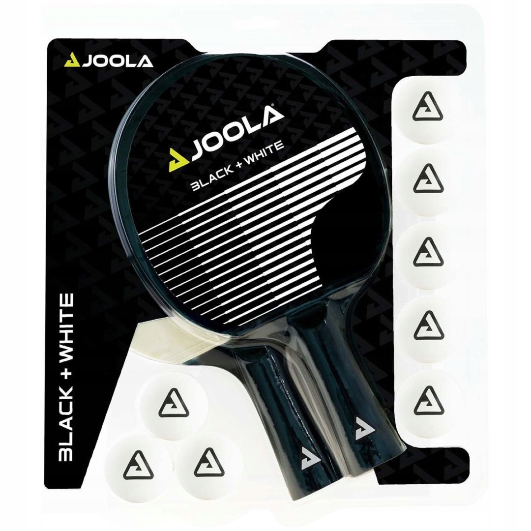 Sada paletek na stolní tenis s míčky Joola Black White