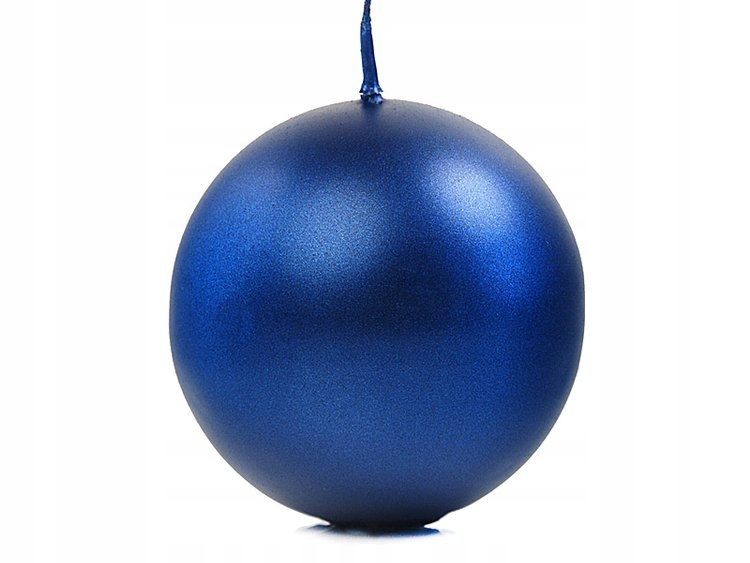 

Świeca kula granatowa 8cm metaliczna dekoracja 1x