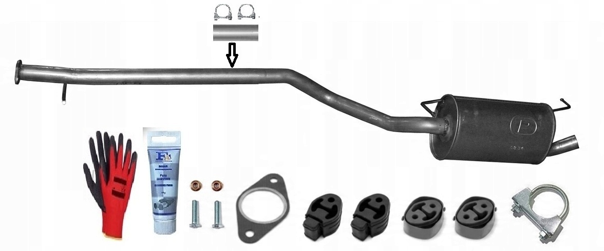 Ford Transit Connect 1.8i 16V 85kW (2004-12/2013) Střední Tlumič Tlumič bonus