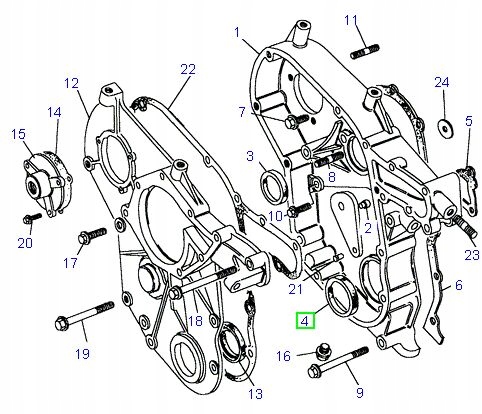 Simering wału przód Land Rover Discovery Defender Numer katalogowy części ERR6490