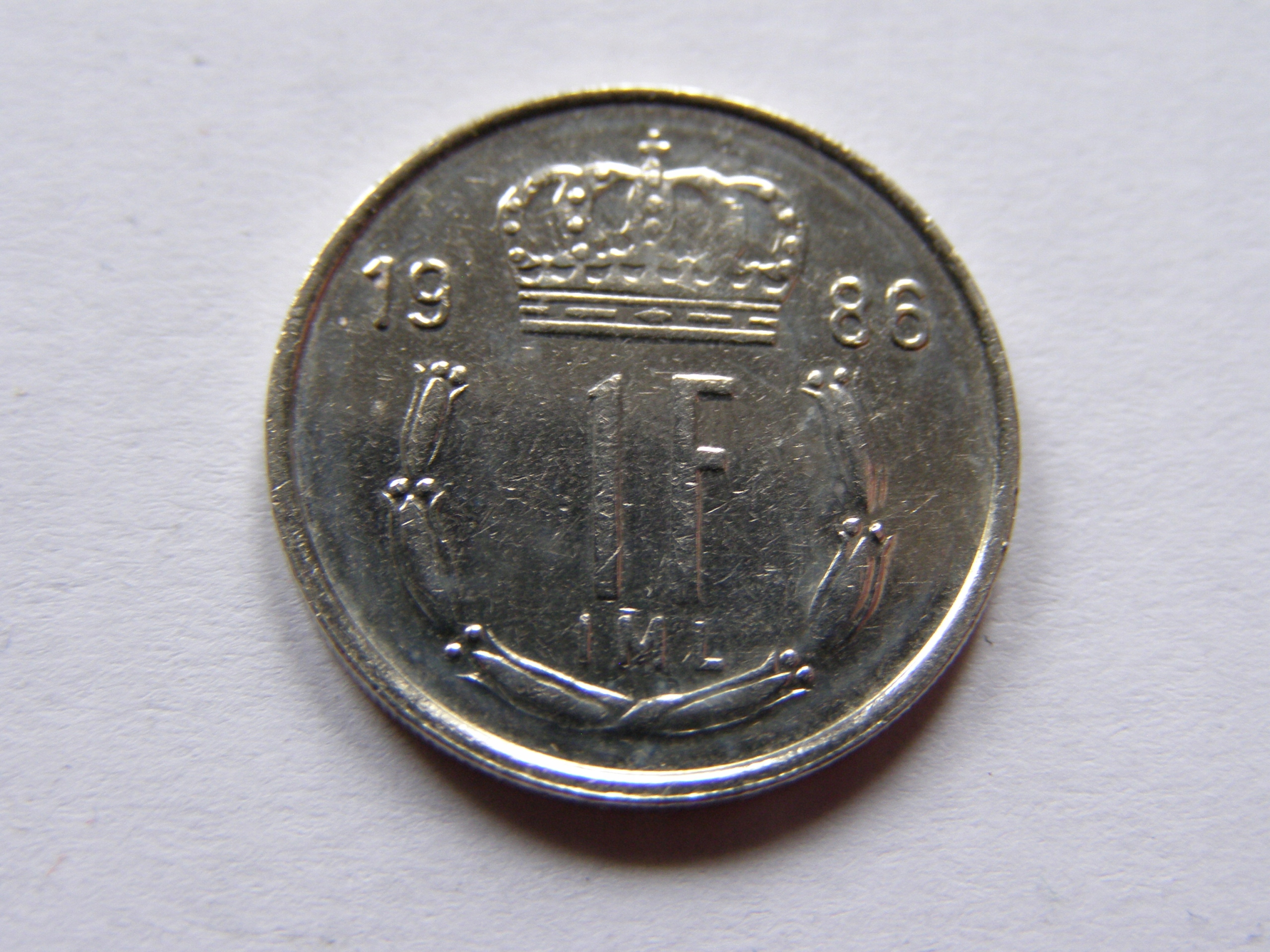 LUKSEMBURG 1 FRANC 1986 ROK !!!!!!!!!!!!!!!!! 1467