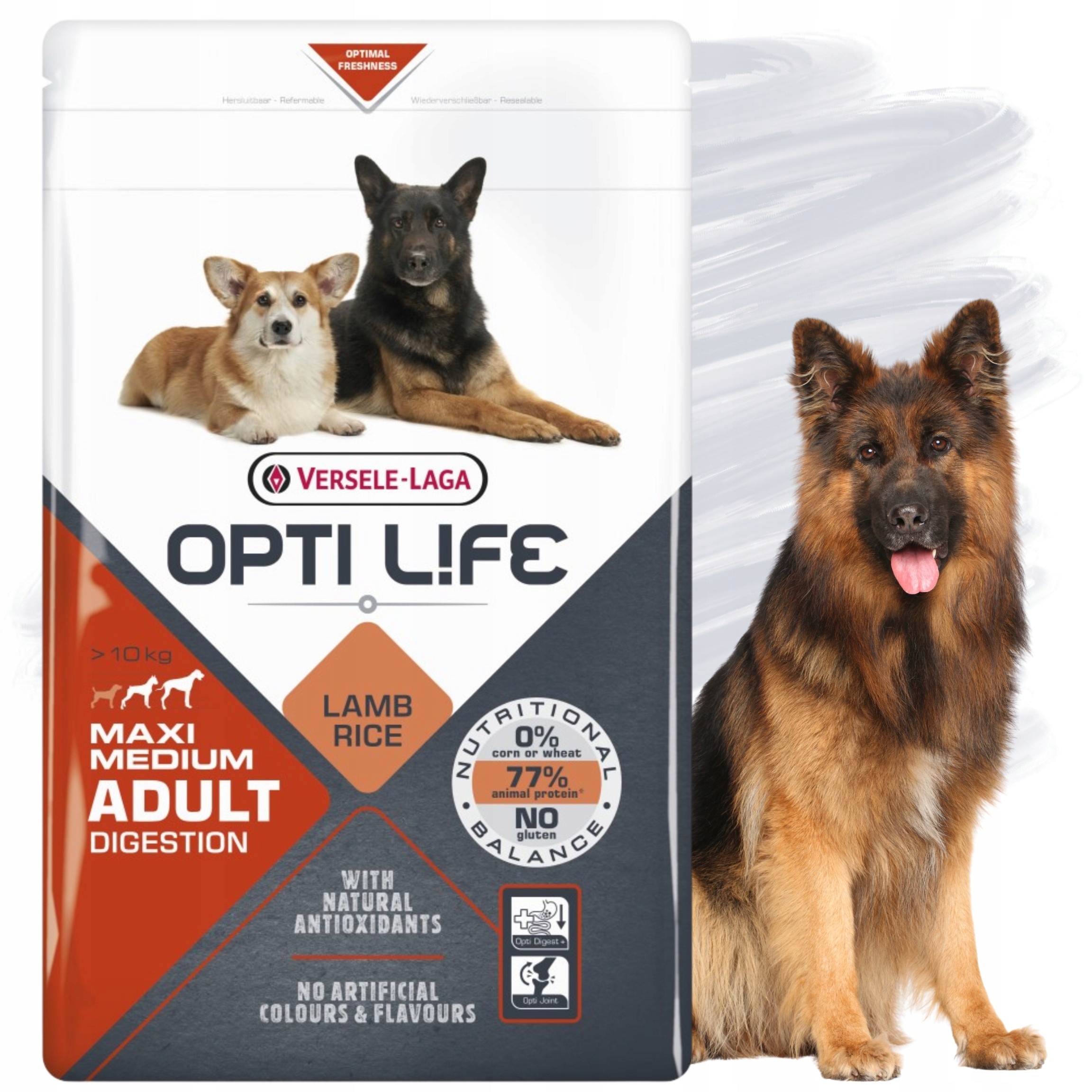 Levně Opti Life Adult Digestion Medium & Maxi 2,5 kg