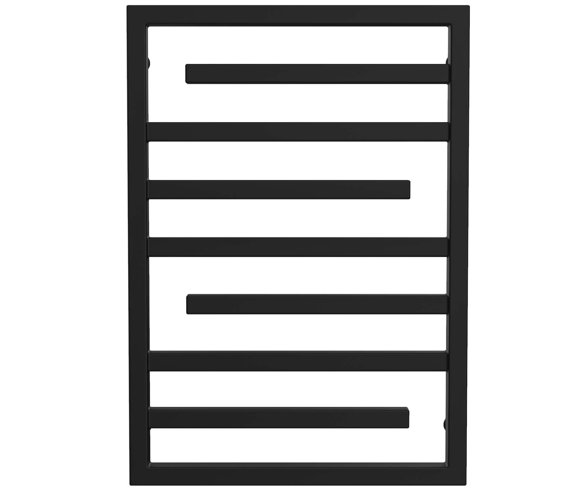 

Grzejnik Łazienkowy Cuba 75x53 Czarny Mat 434W