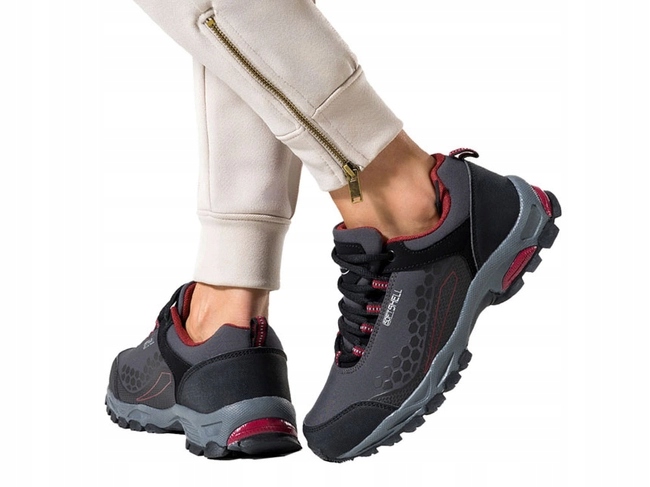 LEKKIE BUTY TREKKINGOWE DAMSKIE GÓRSKIE TURYSTYCZNE SPORTOWE SOFTSHELL r 38