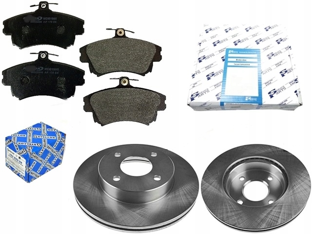 Kotouče přední brzdové destičky Colt VI 6 VII 7 2004-2012 Smart Forfour