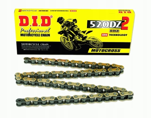 D.I.D Hnací Reťazec Moto DID 520 Bez O-krúžku (3500DAN) (rozkovaný Ohnisko)