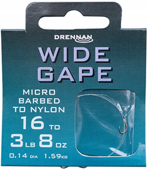 

Przypony Drennan Gotowe Wide Gape Hak 12 /0,16mm