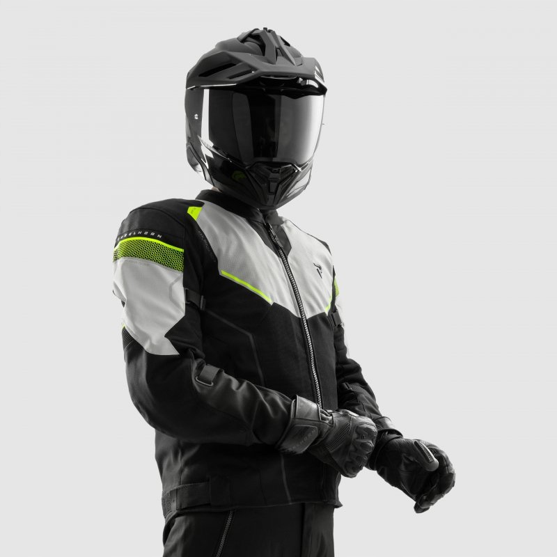 Textilná Bunda Rebelhorn Hiflow V Black/grey/fluo Yellow M