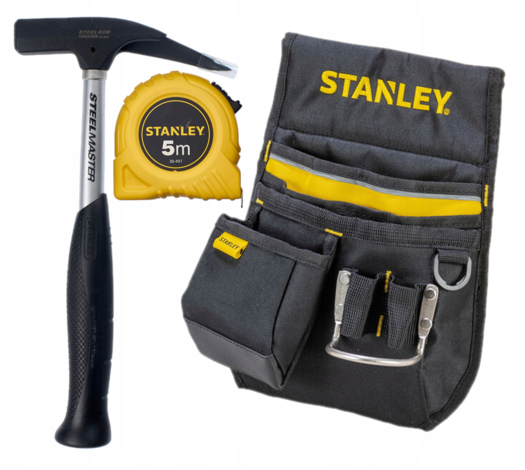 Stanley 3dílná Sada: Kapsa Na Opasek S Kladívkem A Měřítkem 5 m ST96181