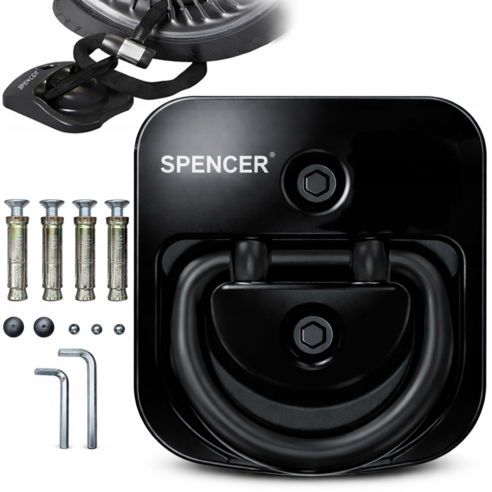 Kotwa Na Zapięcie Rowerowe Ścienna Podłogowa Zabezpieczenie Roweru Motoru