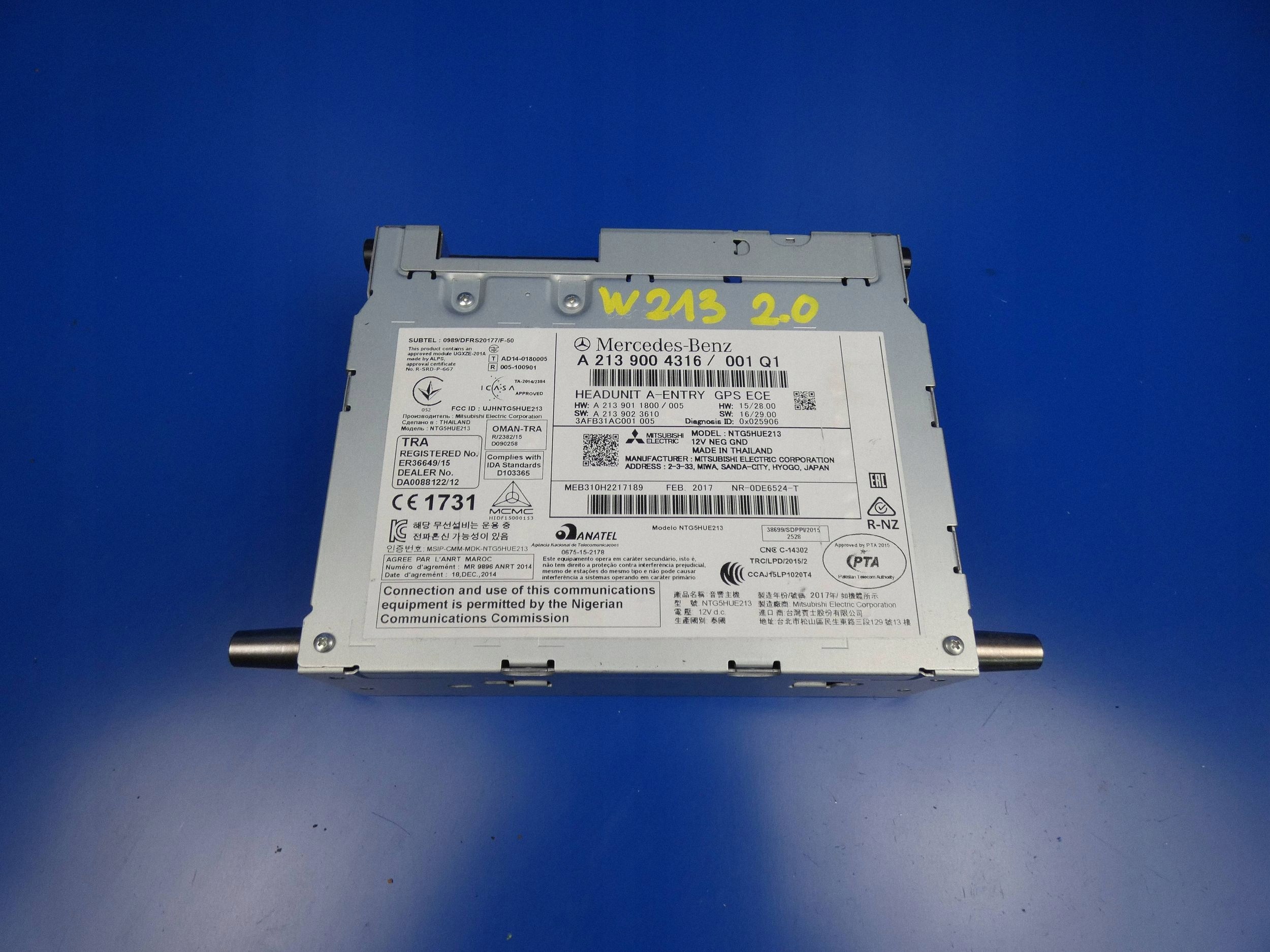 MERCEDES E KLASA W213 Module TUNER RADIA Navigation