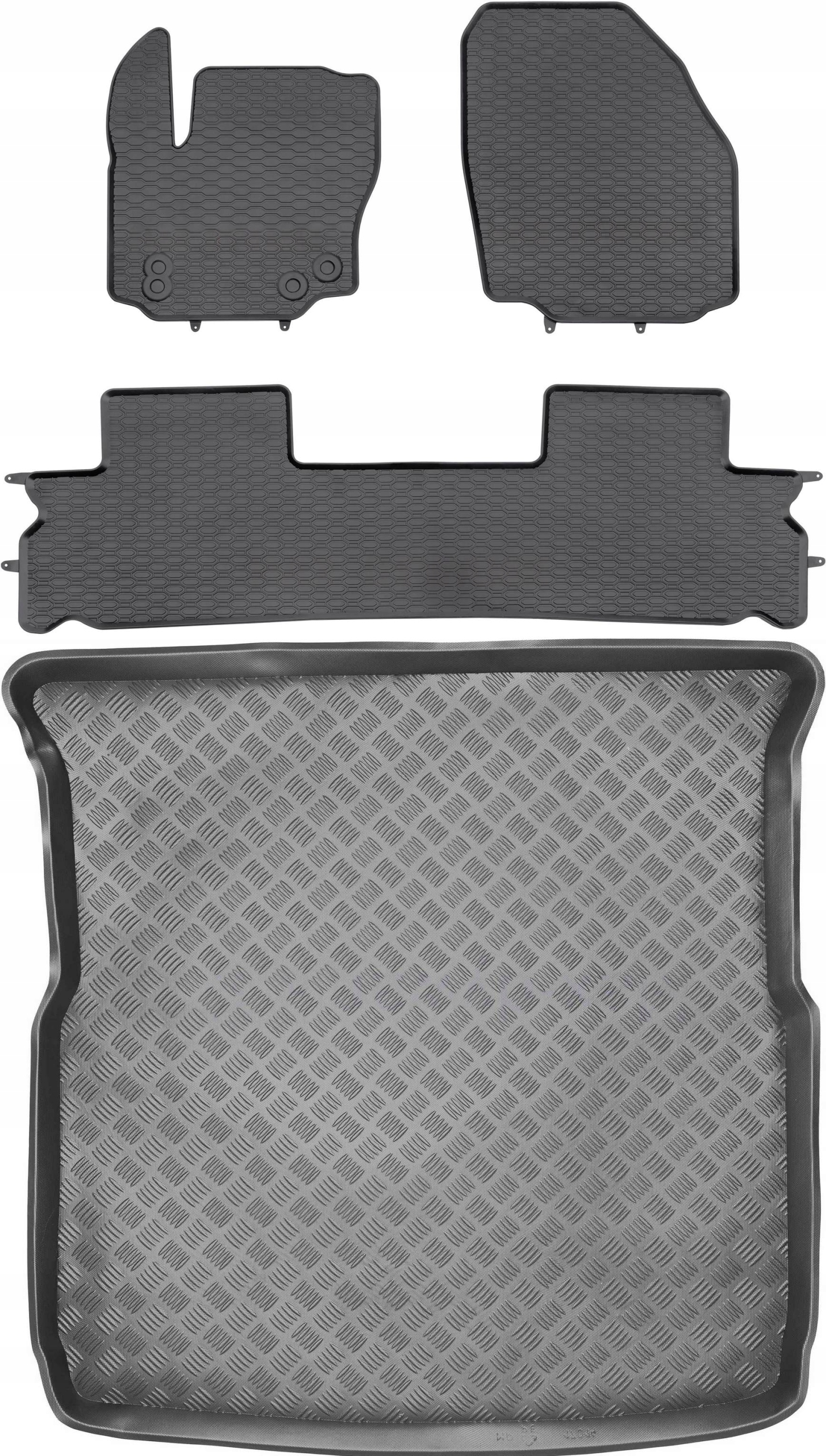 Ford S-Max I Minivan 5os 2006-2010 Gumové stierače rohož batožinového priestoru