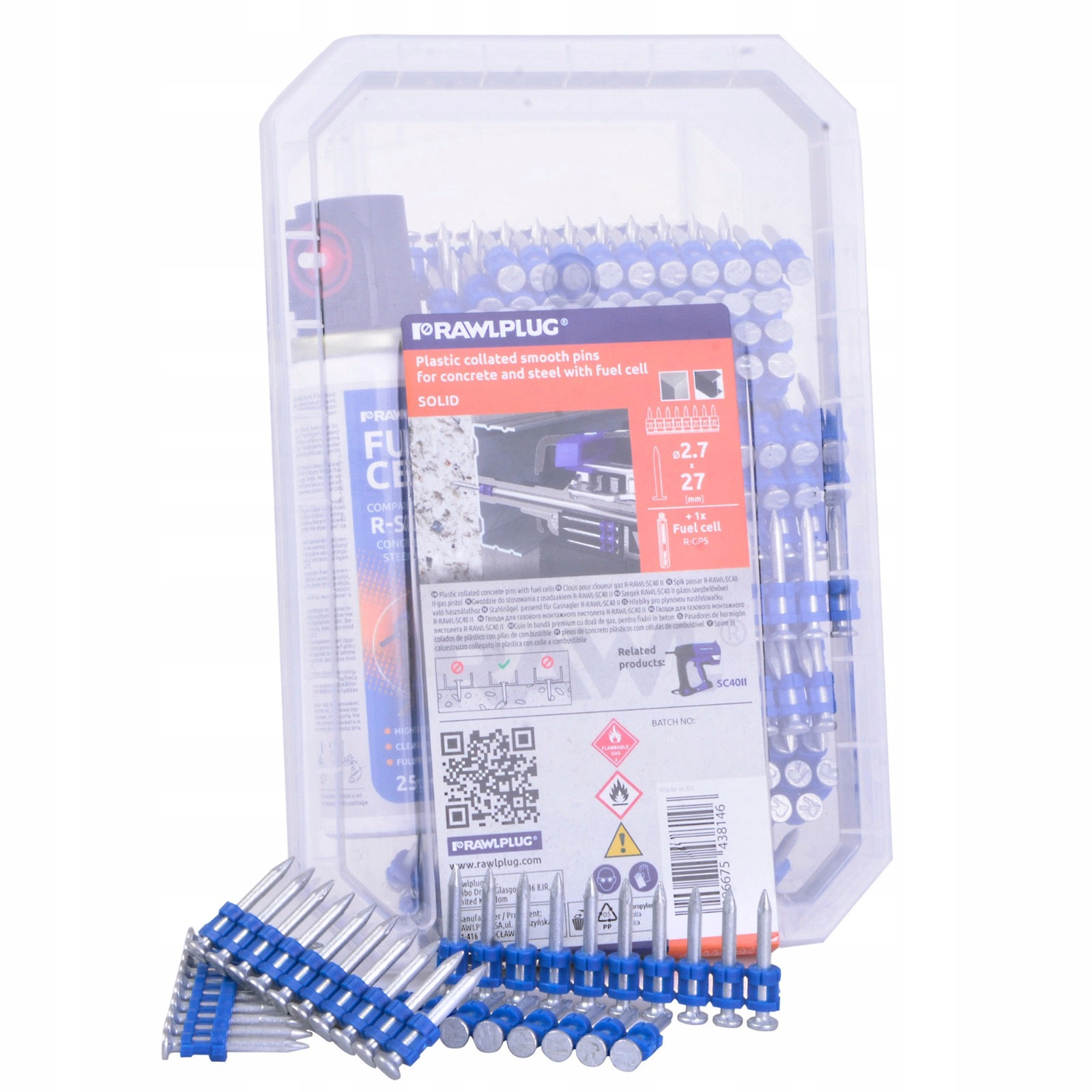 

Rawlplug Gwoździe SC40II-2,7X27MM 500SZT+1GAZ