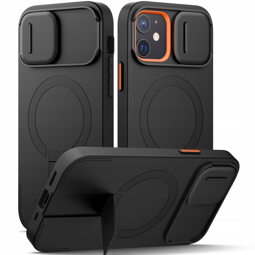 Pouzdro Suritch pro iPhone 12/12 Pro, ochrana fotoaparátu pro MagSafe, stojánek na pouzdro