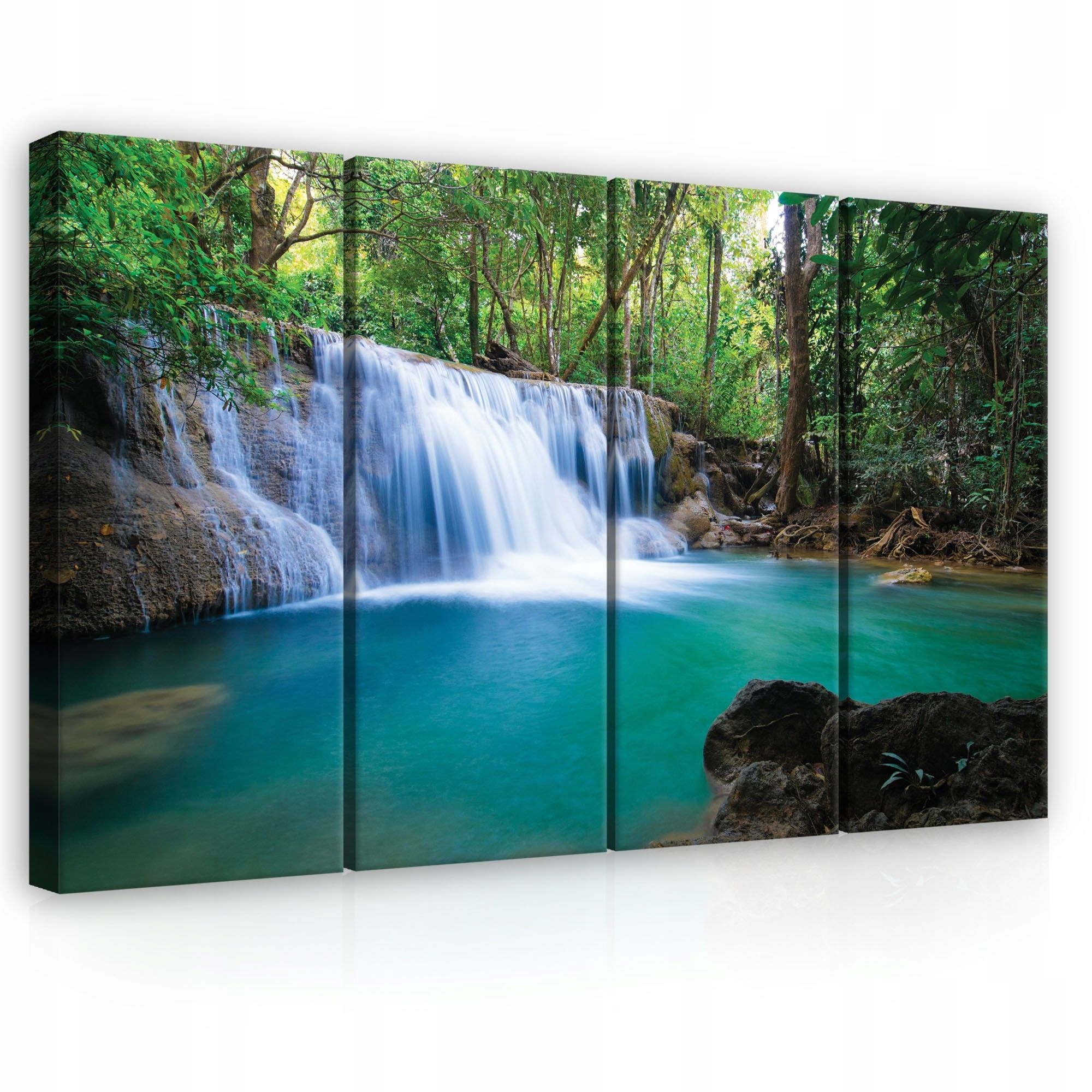 Obraz 120x80 Vodopád príroda tropický les džungľa sviežosť pokoj relax