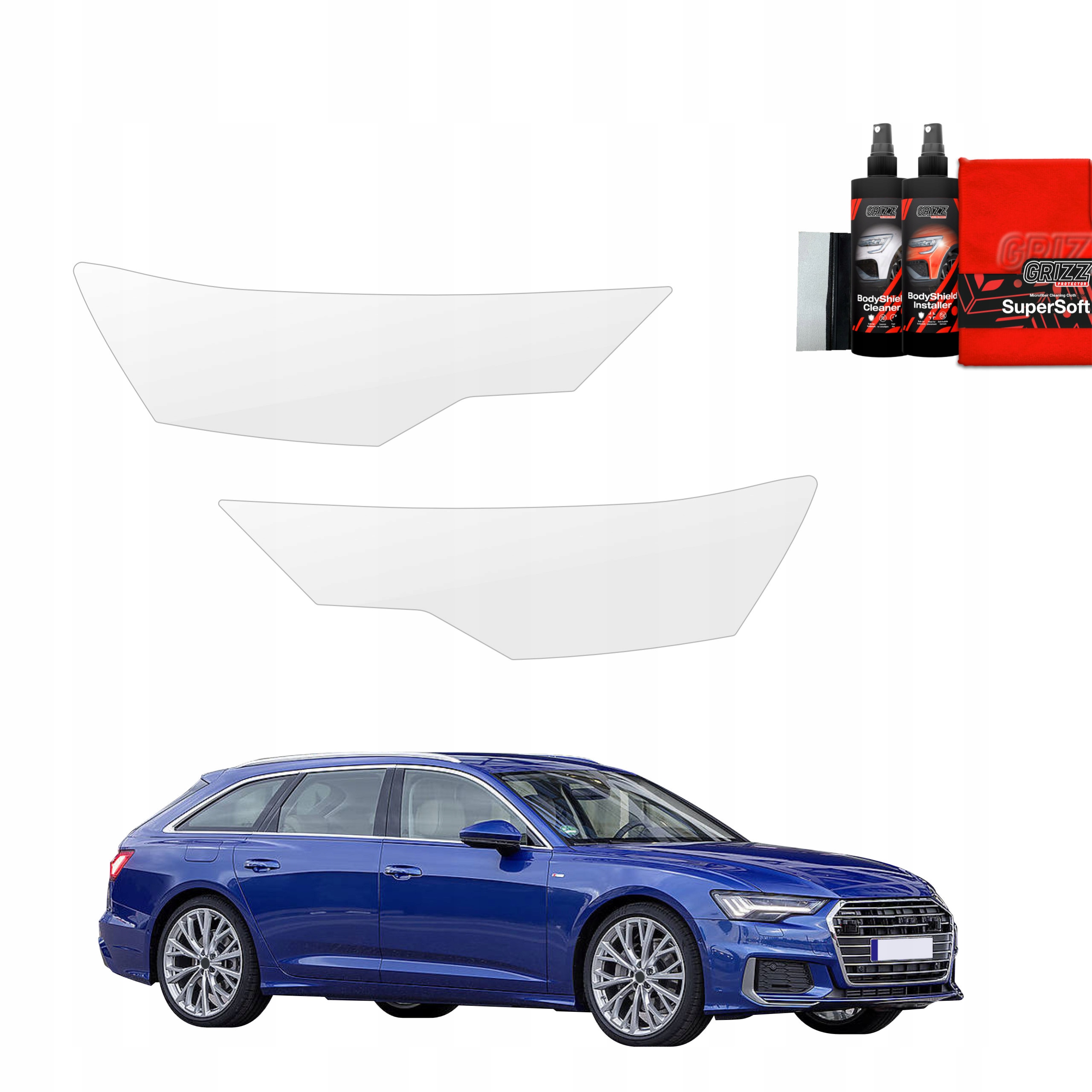 2v1 Fólie na světlomety pro Audi A6 C8 Kombi (2018-2023)