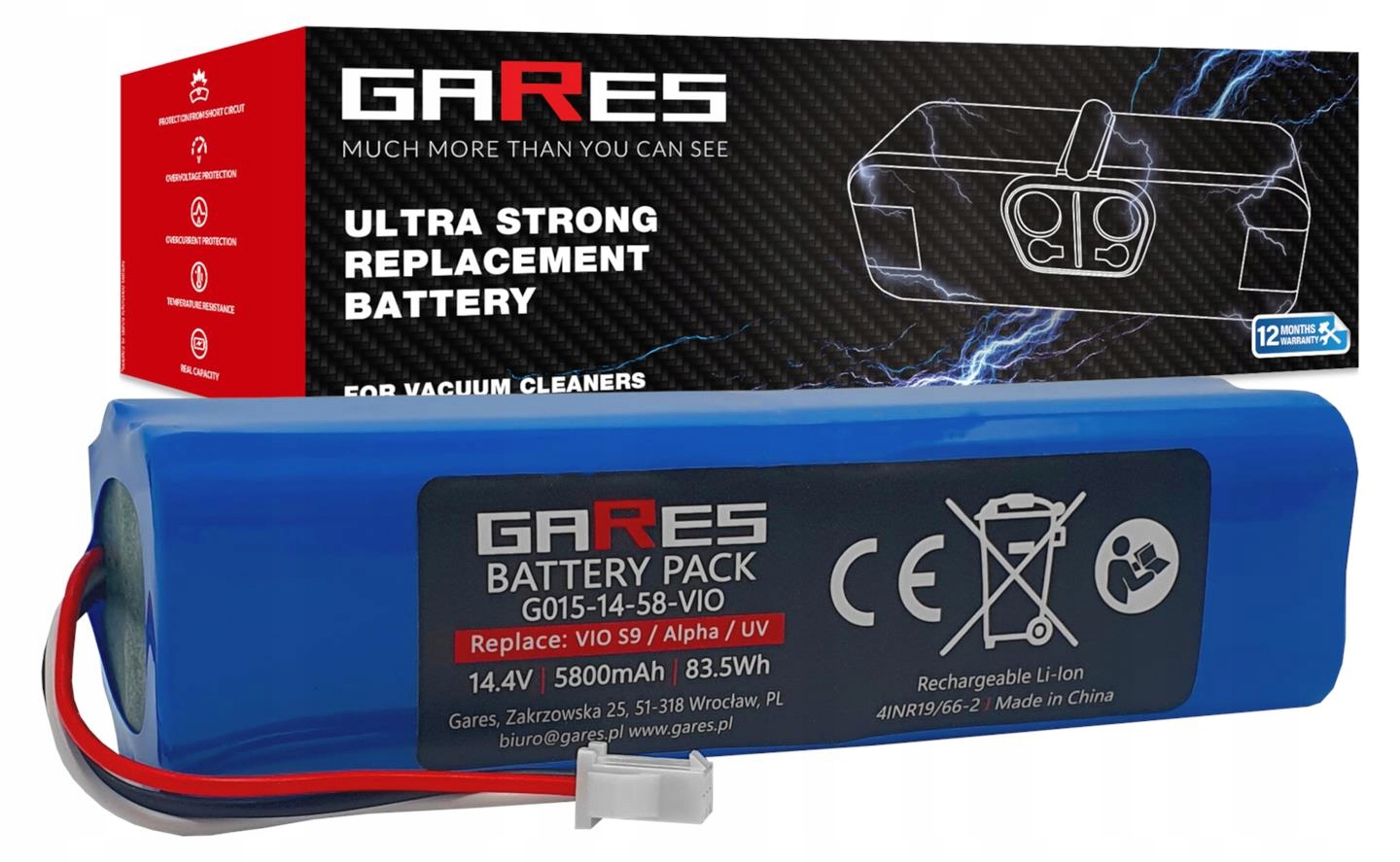 Baterie Akumulátor pro Neabot N2 14,4V 5,8Ah