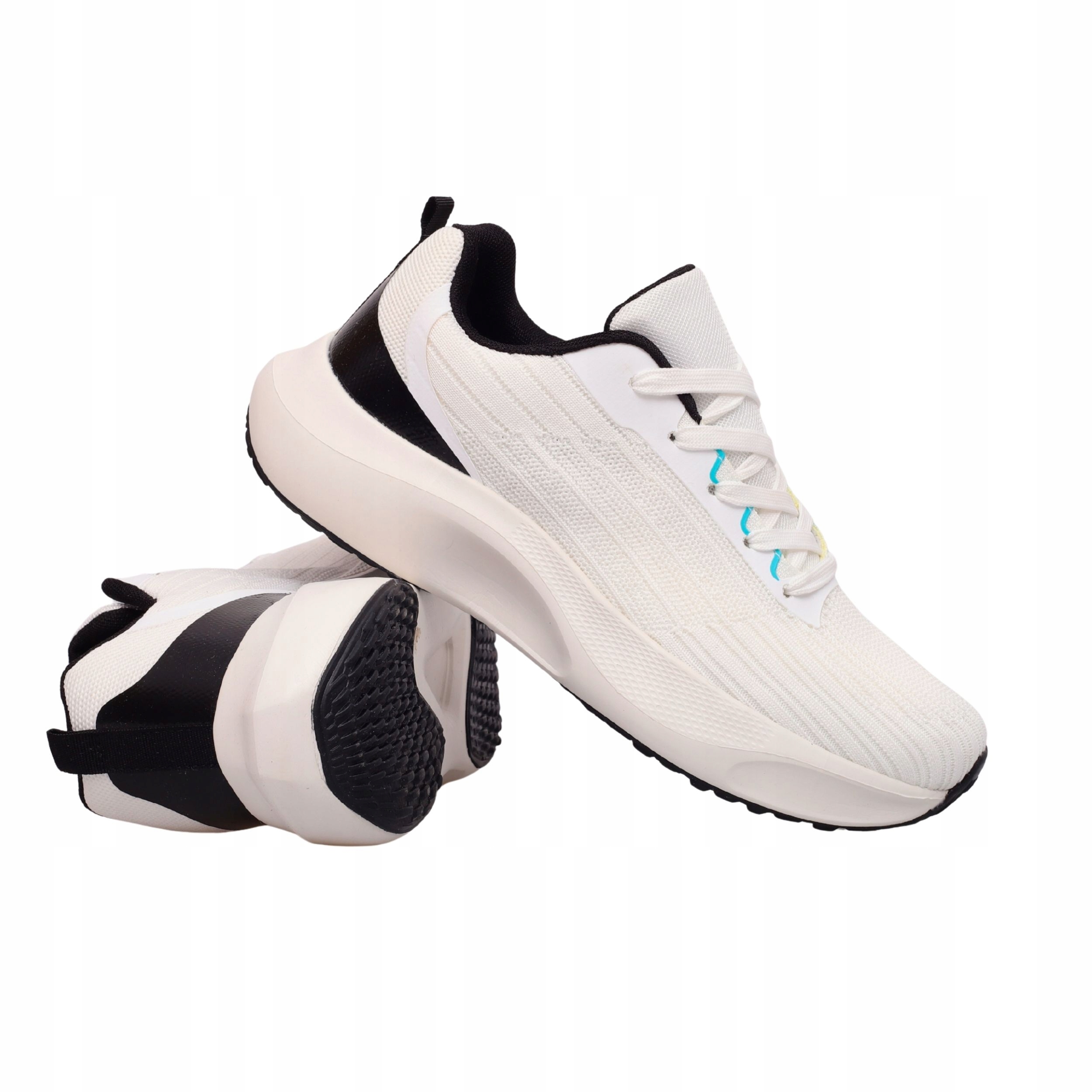 Buty Sportowe Męskie Adidasy Lekkie Do Biegania Oddychające Białe 44