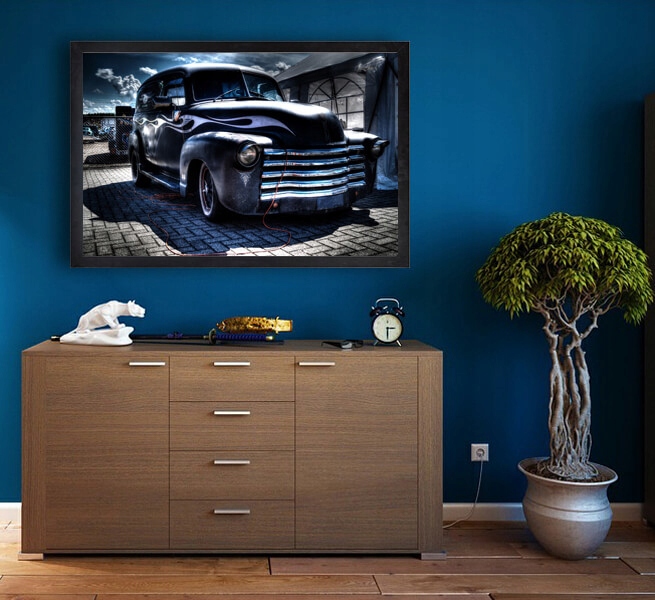 Stare auto - plakat 100x70 cm Marka inna