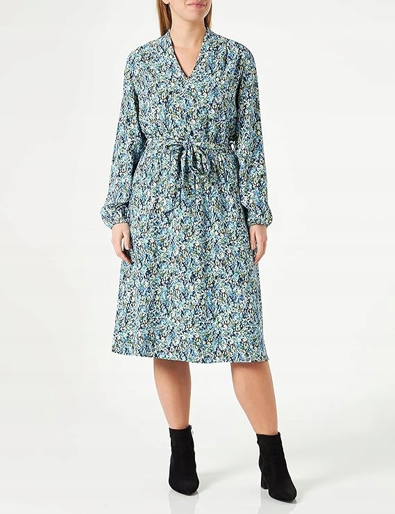 Gerry Weber Šaty MIDI Vzorovaná Se Zavazováním V Pase 36 6FA