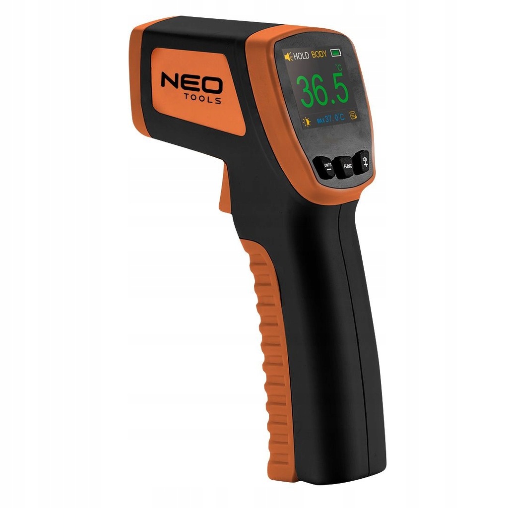 Termometr Bezkonta. Pirometr Dokładność 0.2°C 32 42.9 °C 75-270 Neo Tools