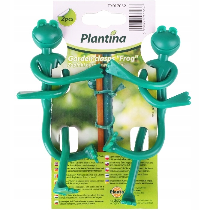 ZAPINKI OGRODOWE / DOMOWE DO ROŚLIN KWIATÓW ELASTYCZNE ŻABKI ŻABKA - 2szt