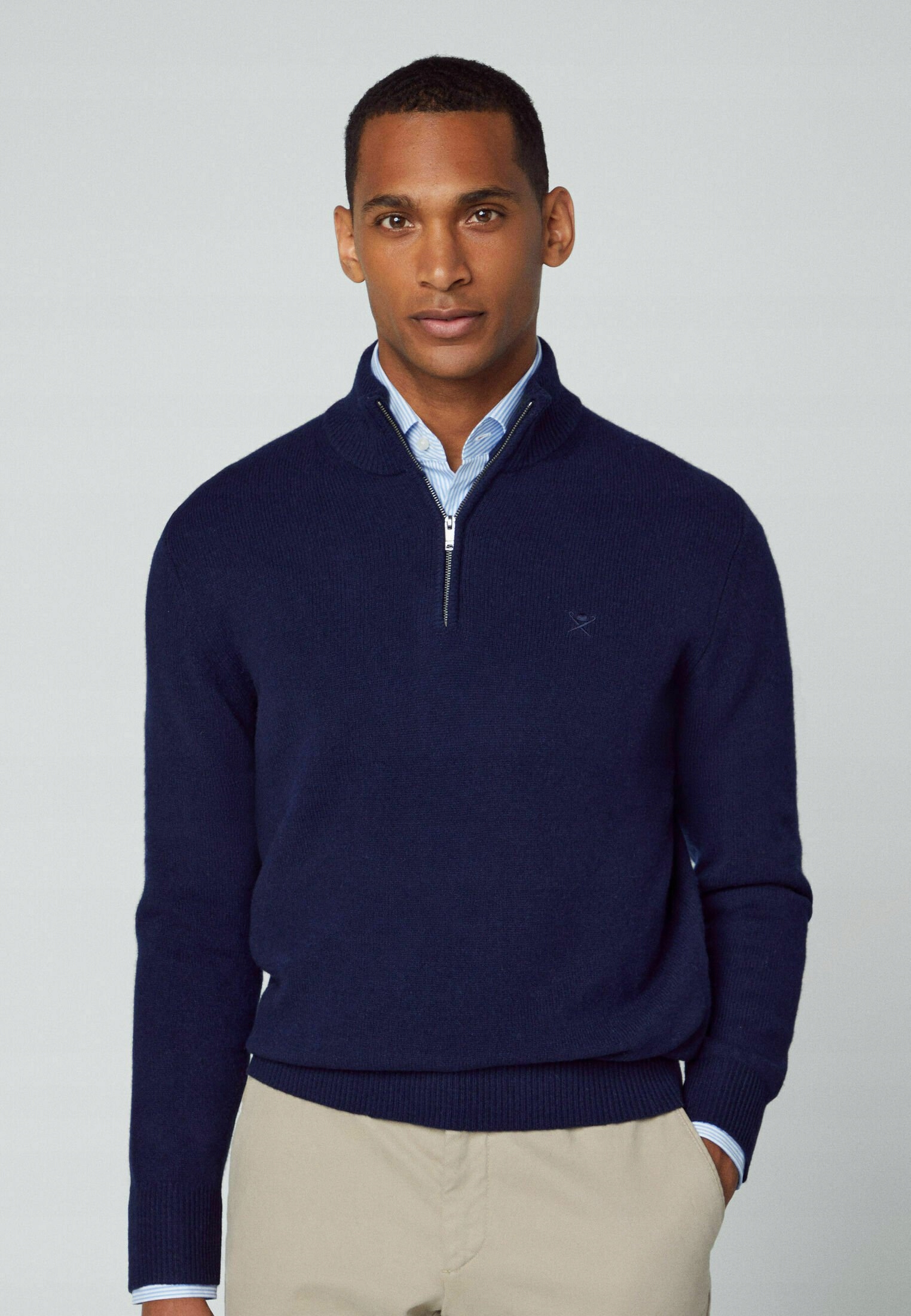 Sweter z wełny półgolf Hackett London M