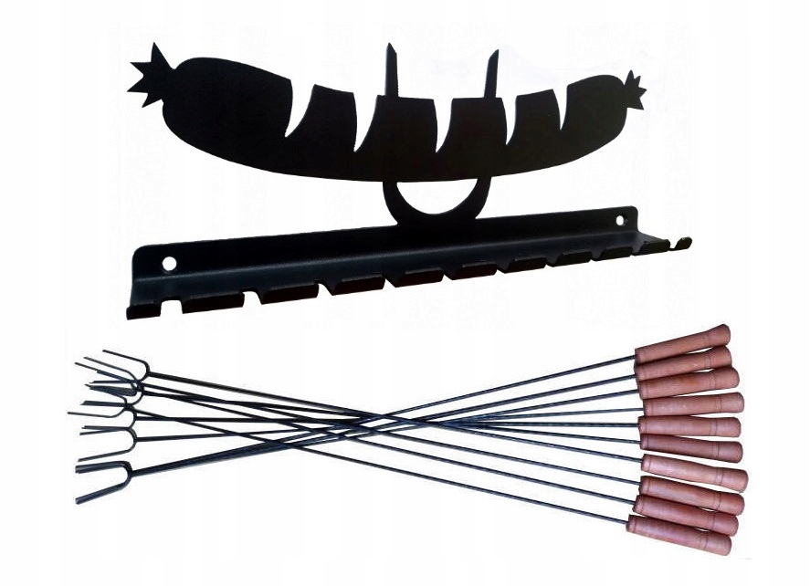 WIDEŁKI KIJE DO OGNISKA NIERDZWEWNE KOŃC.120 10szt