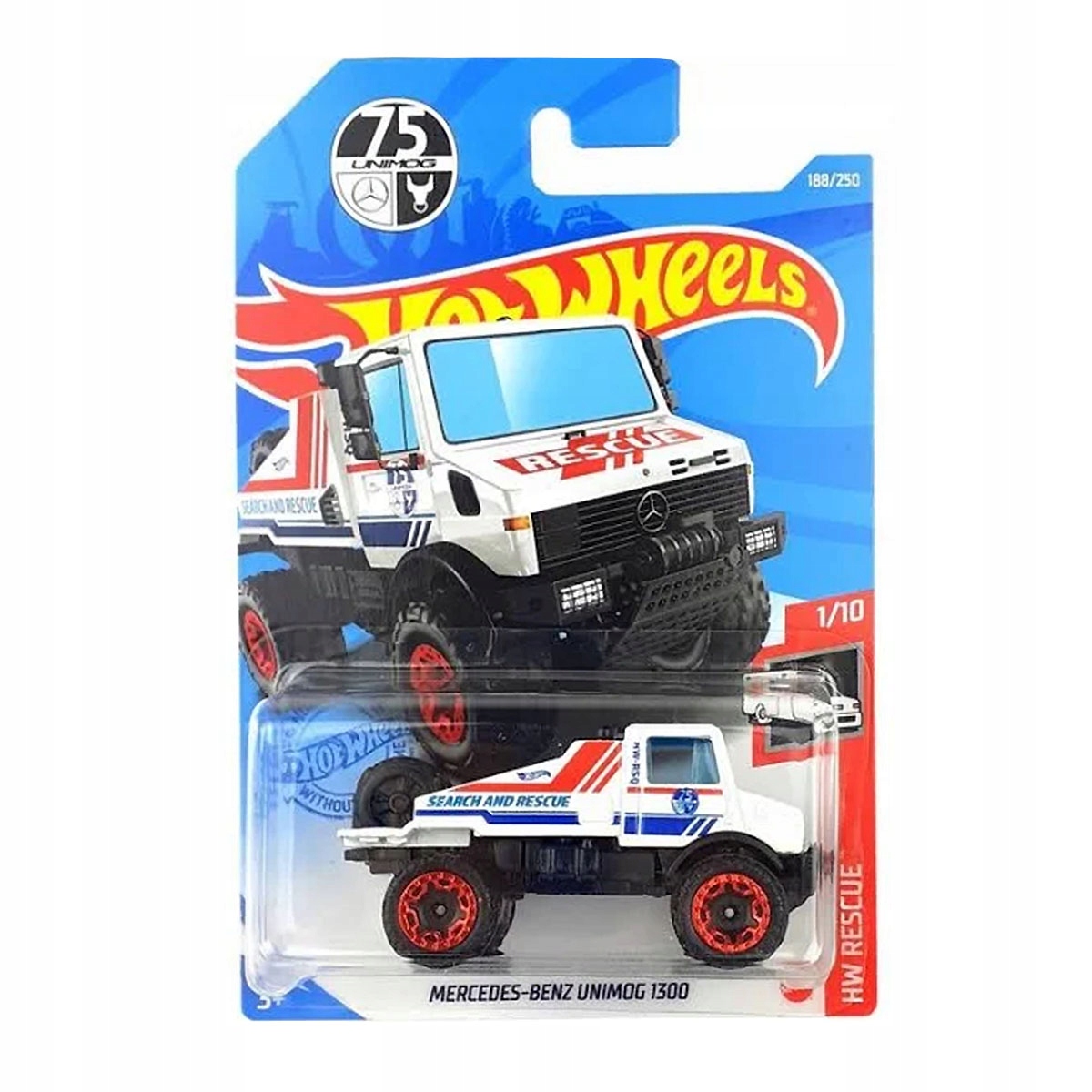 

Hot Wheels Auto Resorak Mercedes Unimog 1300 1:64