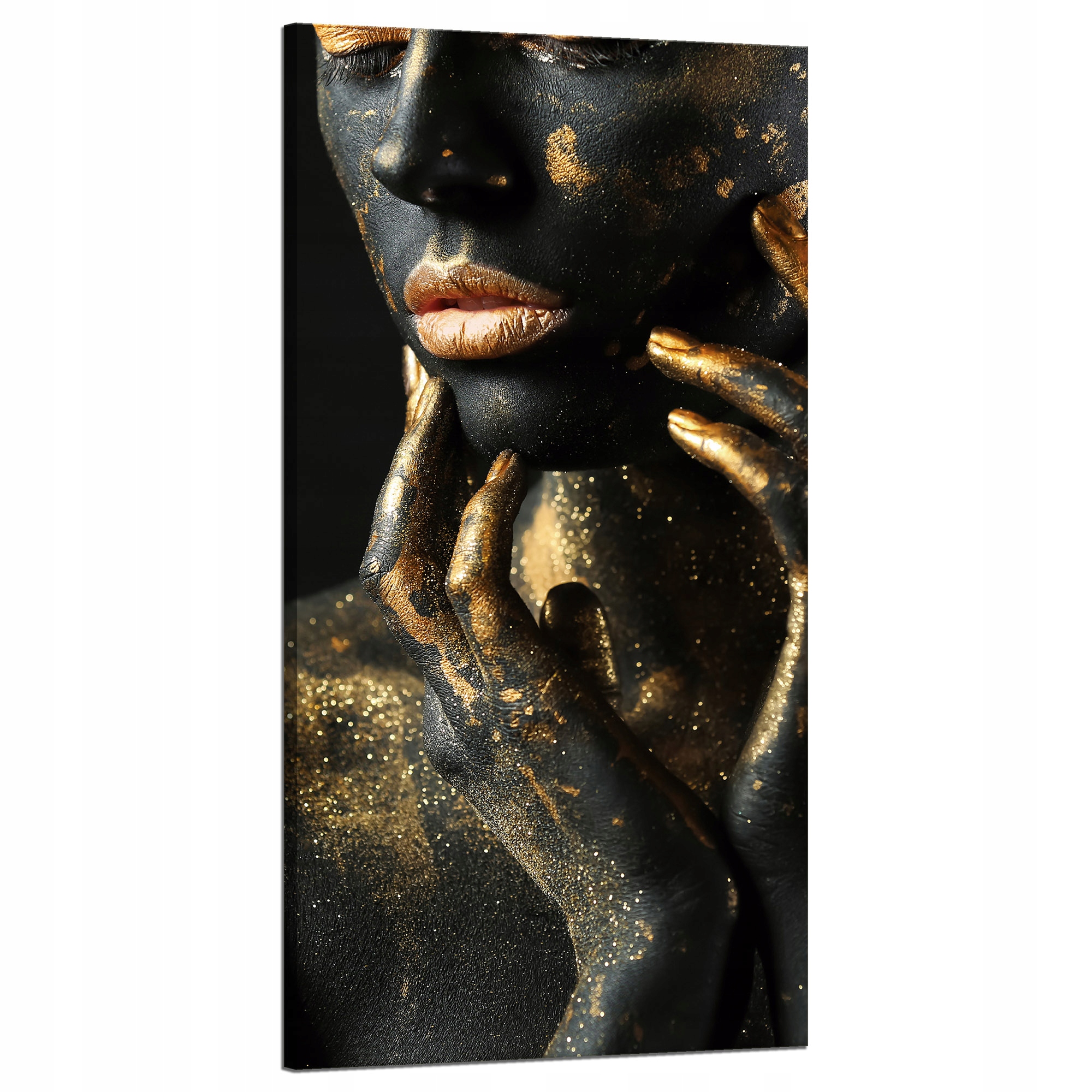 Obraz na plátně Žena Prsty Zlaté Skvrny Umění 60x120 cm