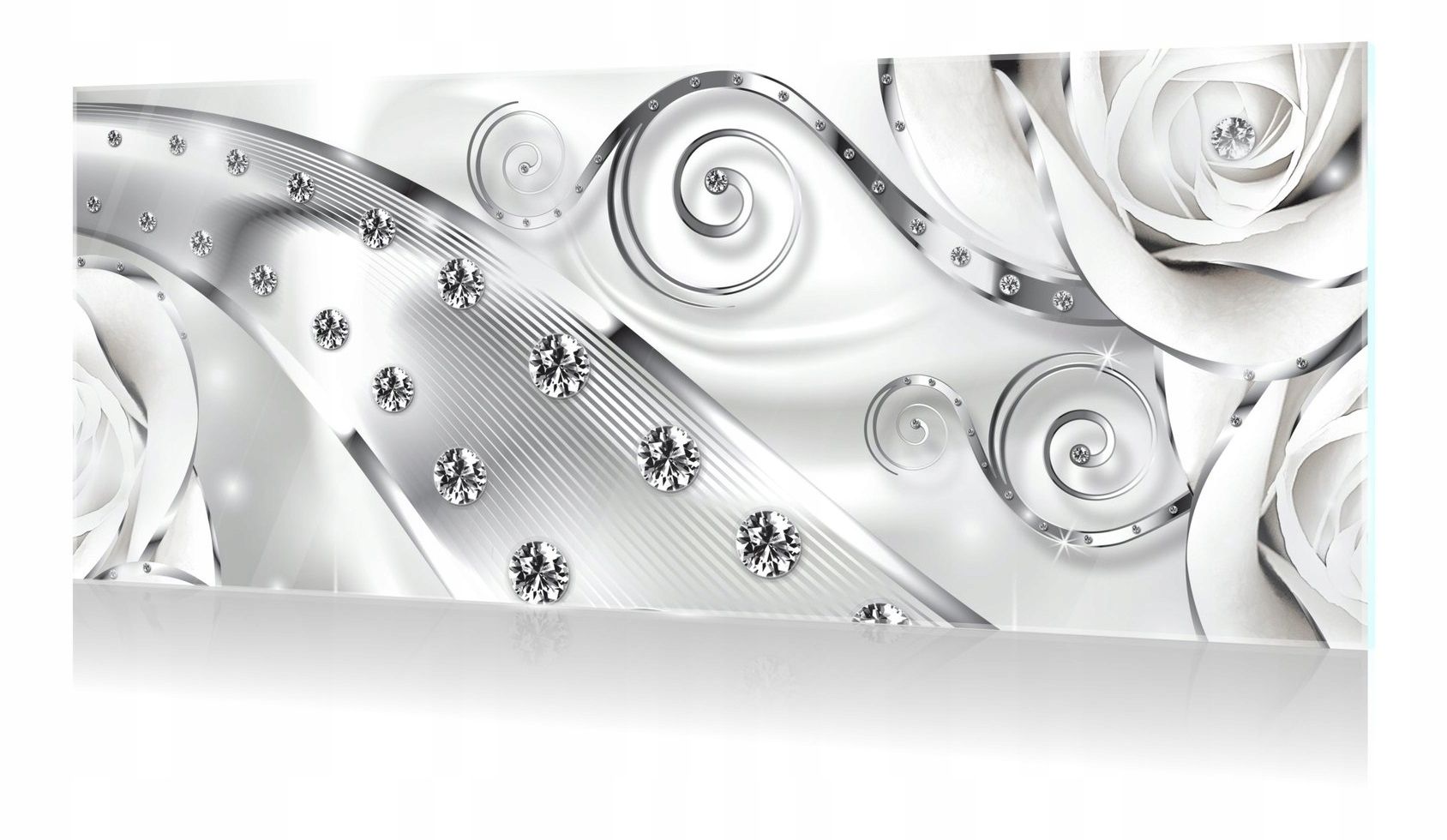 Sklenený obraz na skle Abstrakcia Diamanty 125x50