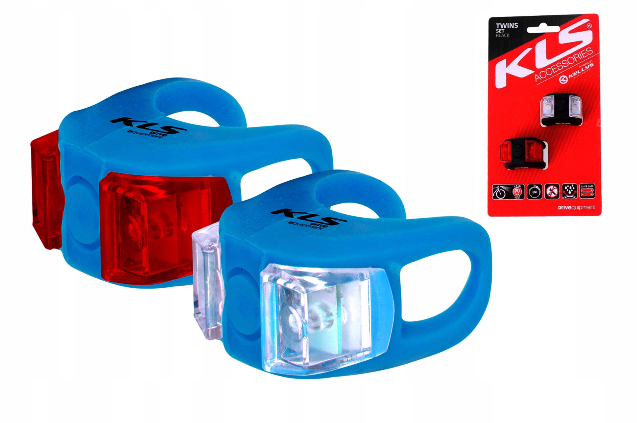 

Zestaw Oświetlenia Na Rower Kellys Kls Twins blue