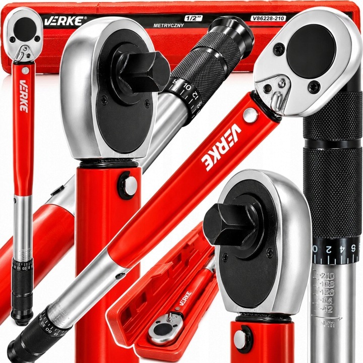 Verke V35102 Klucz Dynamometryczny Do Kół Z Blokadą 1/2" 28-210Nm