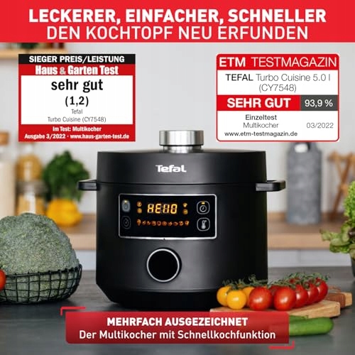 TEFAL Turbo Cuisine Multicooker 1000W 5L Czarny Plastikowy — miniatura 7