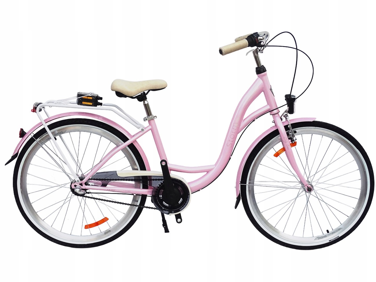 Rower Storm 26 Stockholm 3 Biegi Komunia Różowy 15'' Dla Dziewczynki