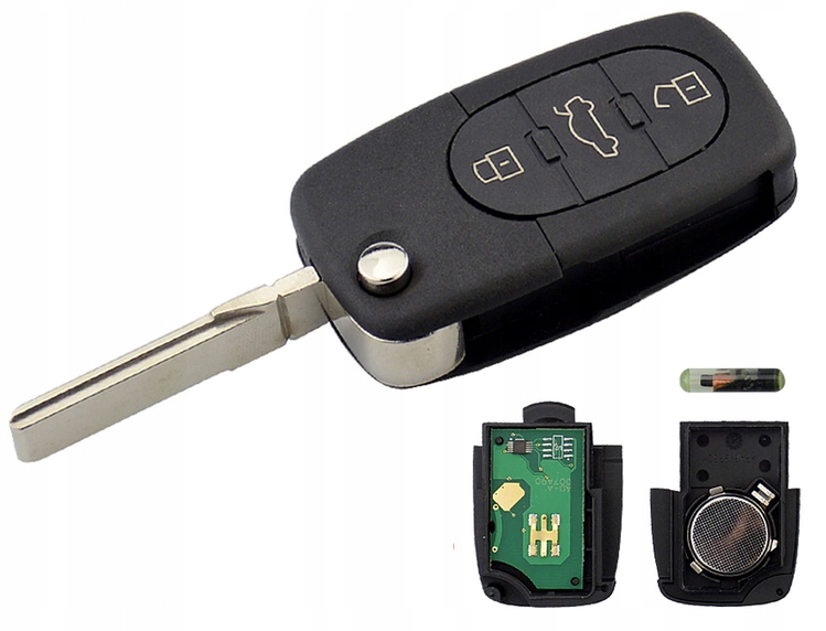 

Kompletny Kluczyk Z Elektroniką Audi A3 A4 A6 A8