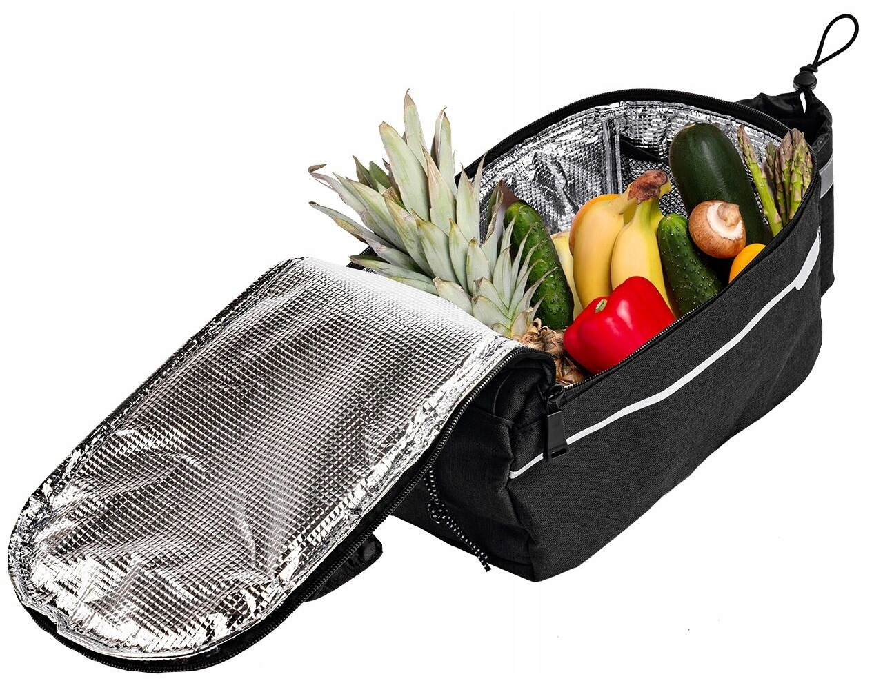 TORBA NA BAGAŻNIK NA ROWER TERMICZNA SAKWA ROWEROWA ODBLASKOWA Rodzaj tylna