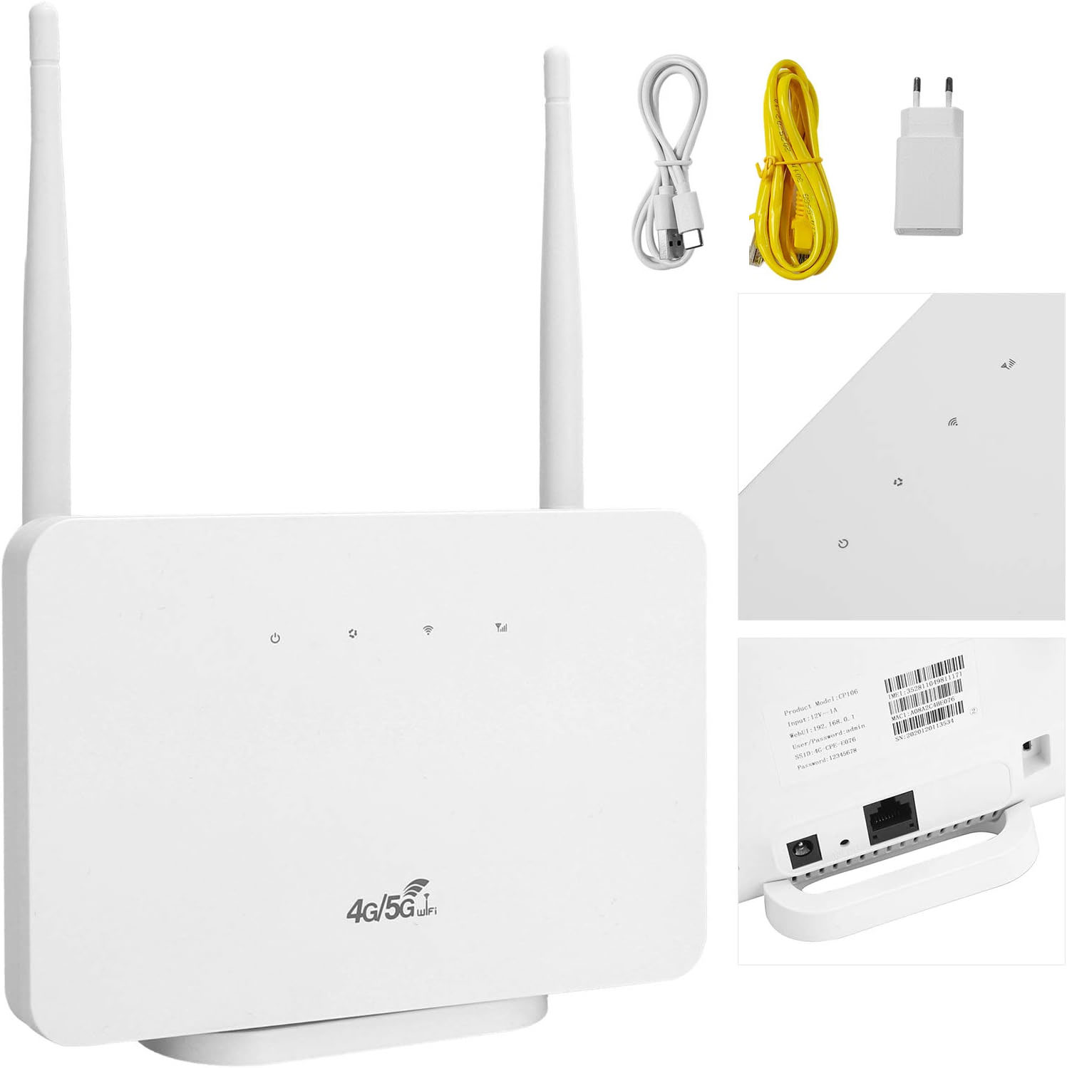 Domowy Router 4G Lte Z Kartą Sim Do 300 Mb/s Dla Smart Home I Biura