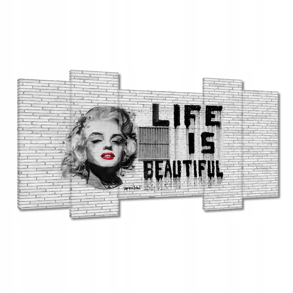 Obrazy 120x65 Banksy Life jsou krásné