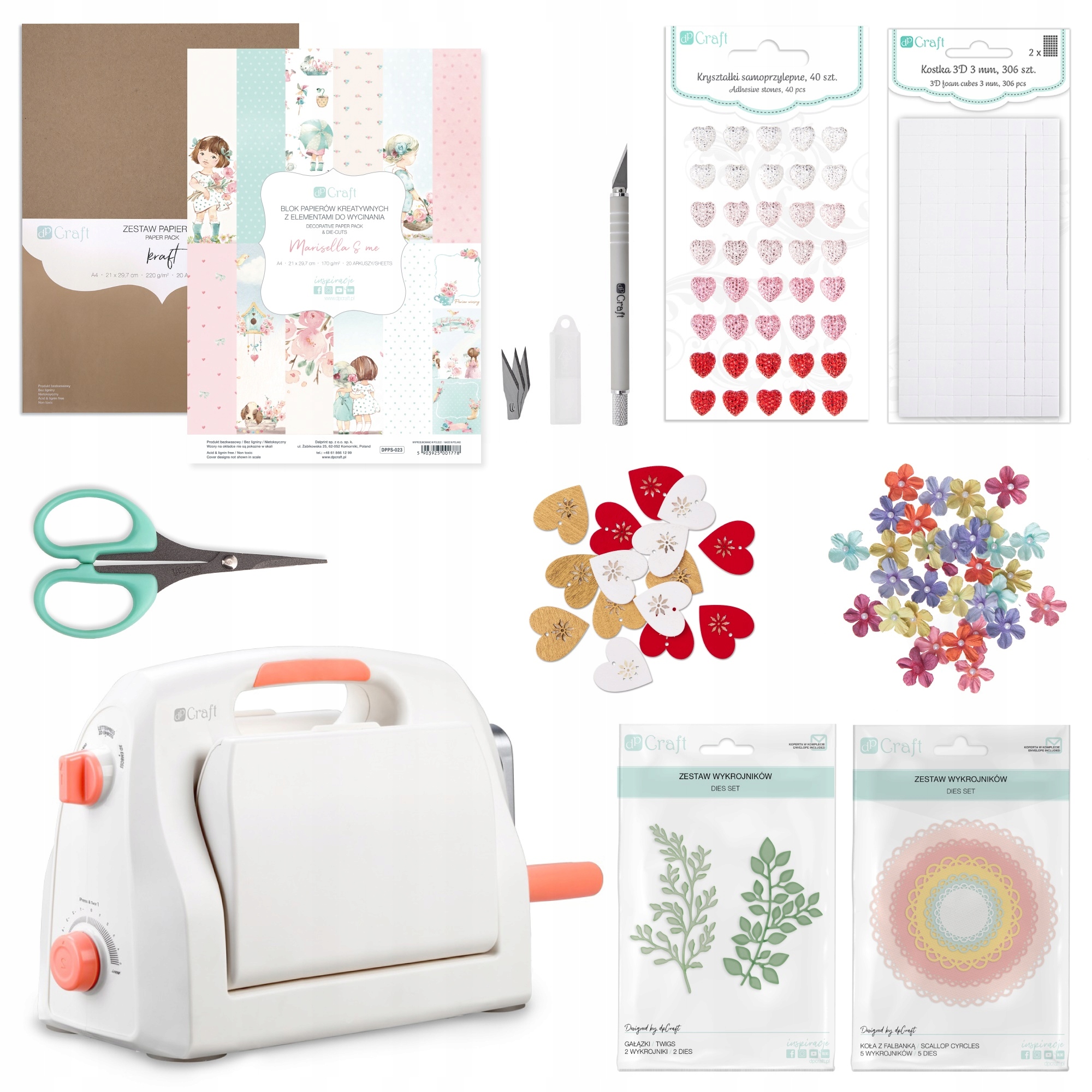 Řezací A Vytlačovací Stroj A4 Sada JCZS-002_24 Dpcraft