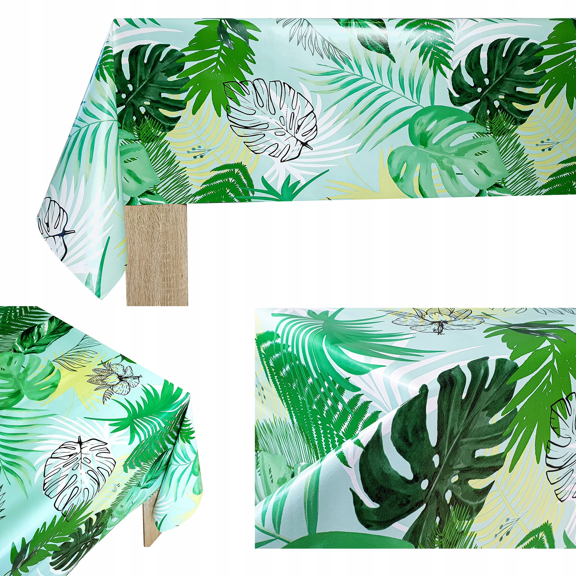 

Cerata Monstera Gładki Obrus Na Stół Szer 140cm