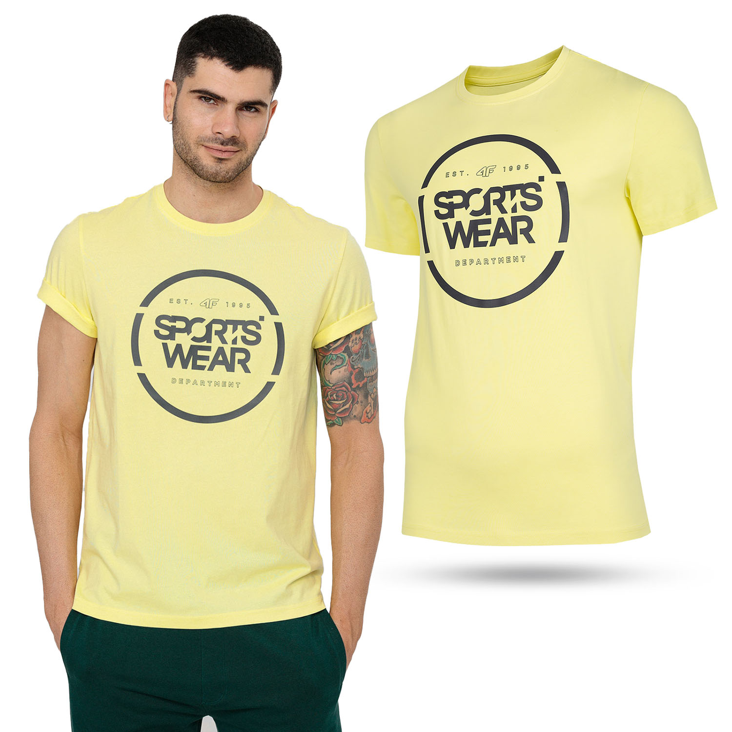 

Koszulka Męska 4F T-shirt Bawełniany L22-TSM035