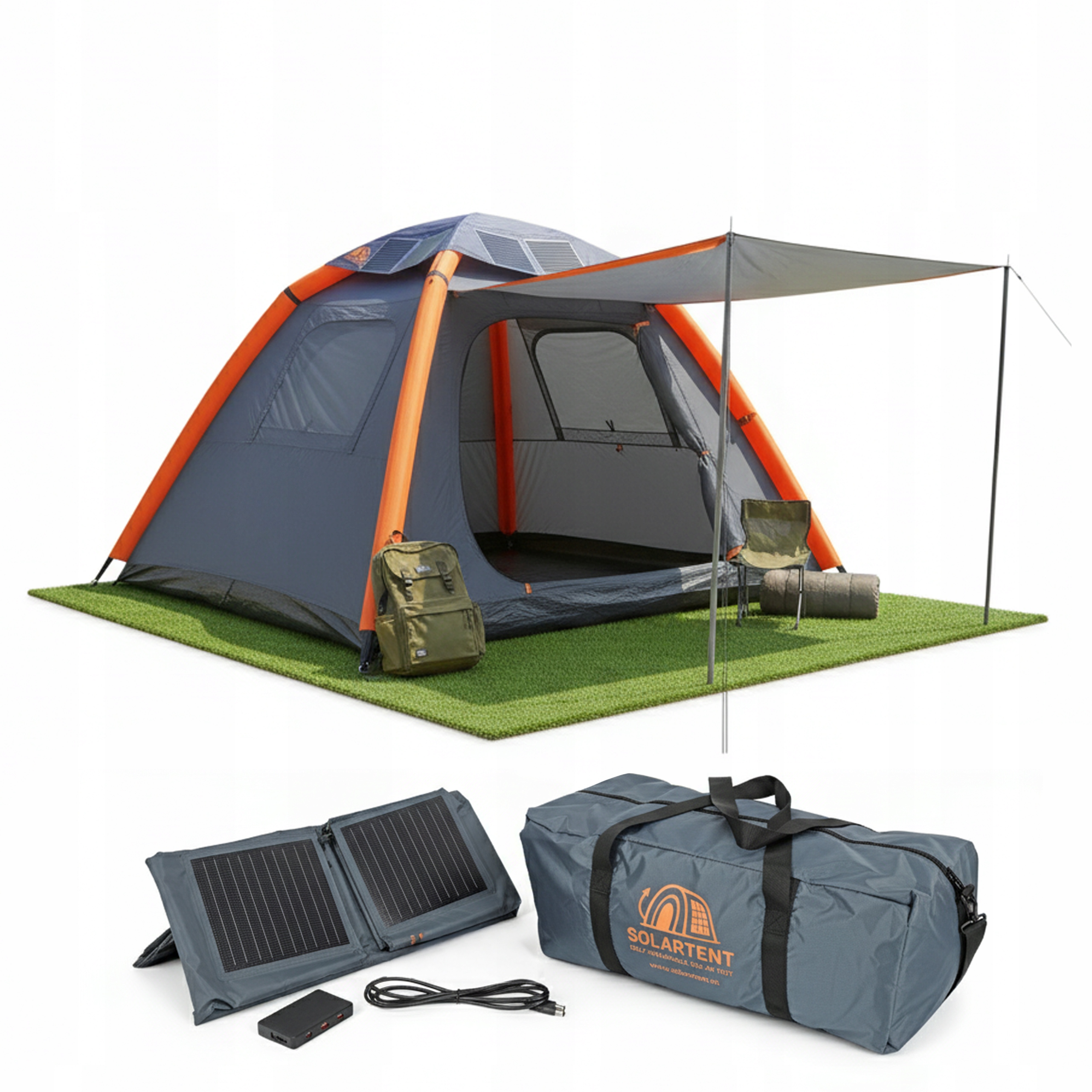 Stan pro 3 osoby Kempingový Voděodolný Rodinný Nafukovací