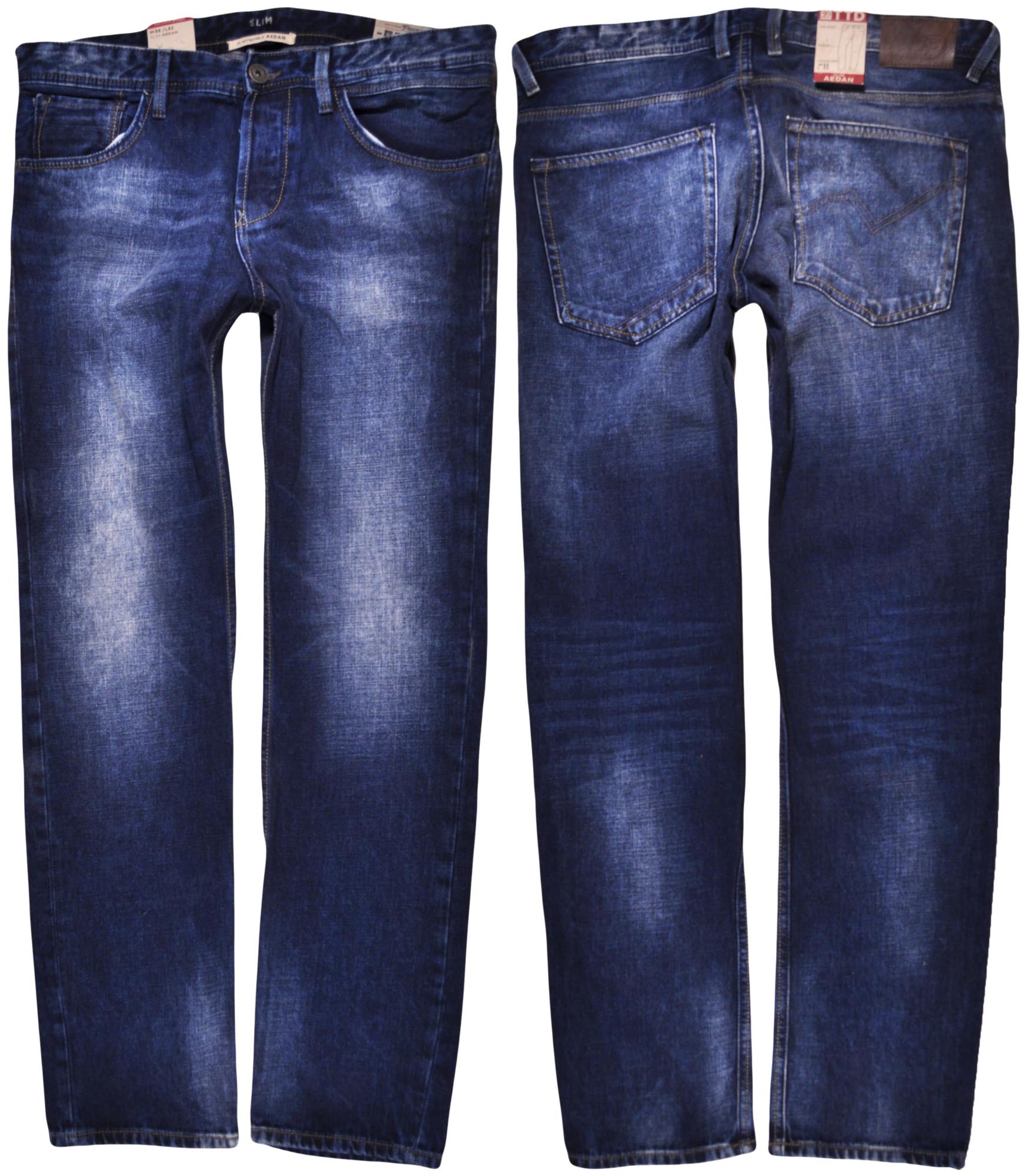 TOM TAILOR nohavice LOW blue jeans SLIM AEDAN _ W33 L32