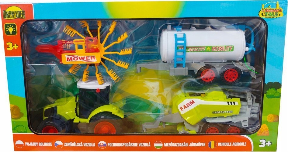 TRAKTOR BECZKA PRASA PRZEWRACARKA FARMA - DROMADER Marka Dromader