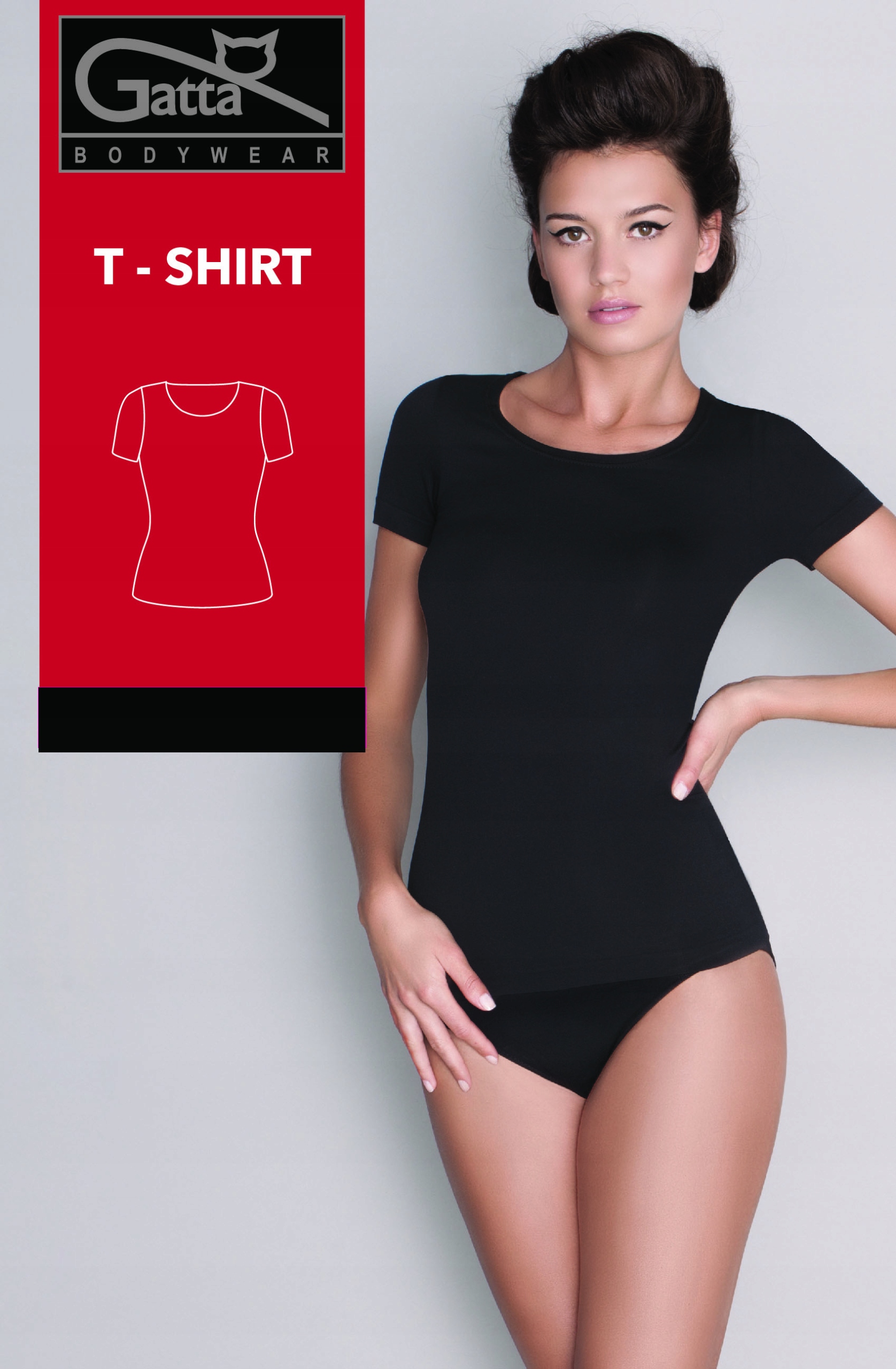 

Gatta koszulka damska kr.rękaw T-shirt S black