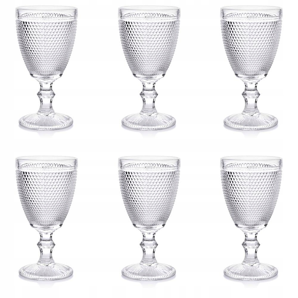 

Zestaw komplet kieliszków grube szkło 250 ml 6 szt