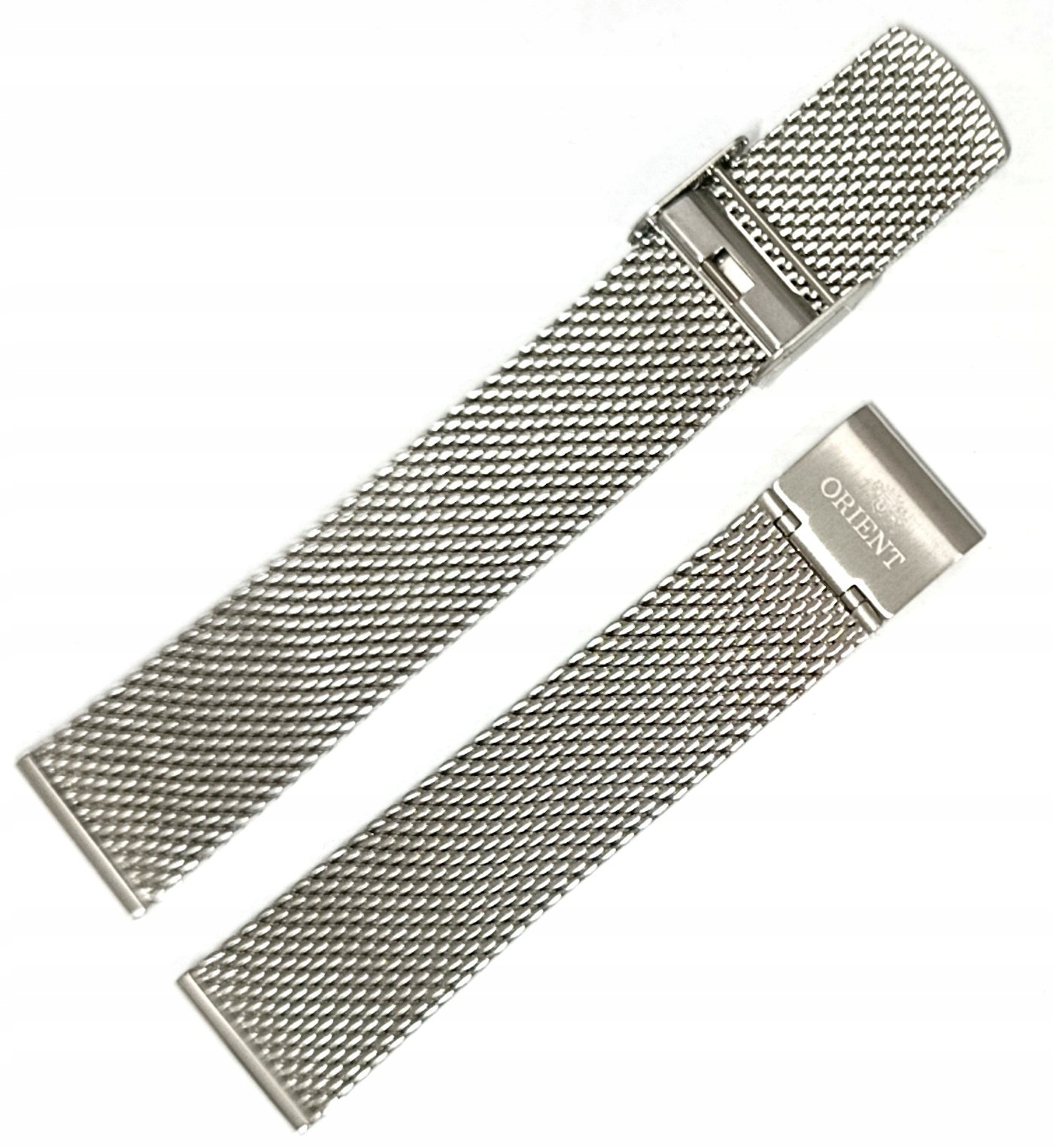 Originální Ocelový Stříbrný Síťovaný Náramek Mesh Pro Hodinky Orient 20 mm