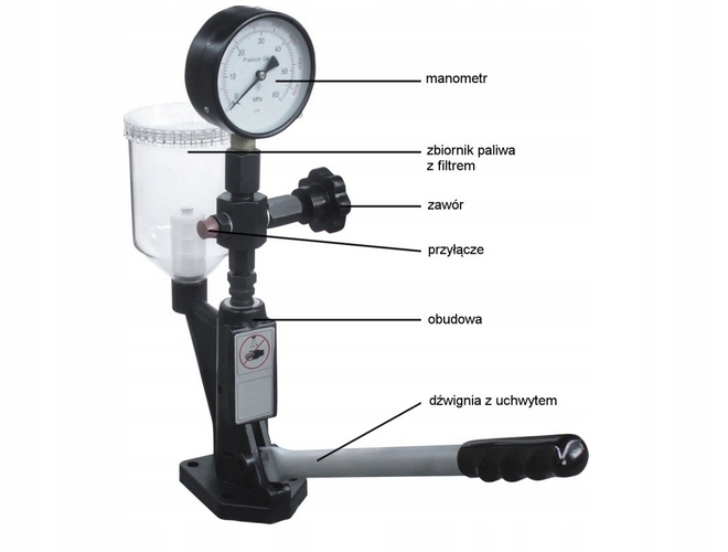PROBNIK WTRYSKIWACZY TESTER 600 BAR DIESEL ADAPTER EAN 5907580152066