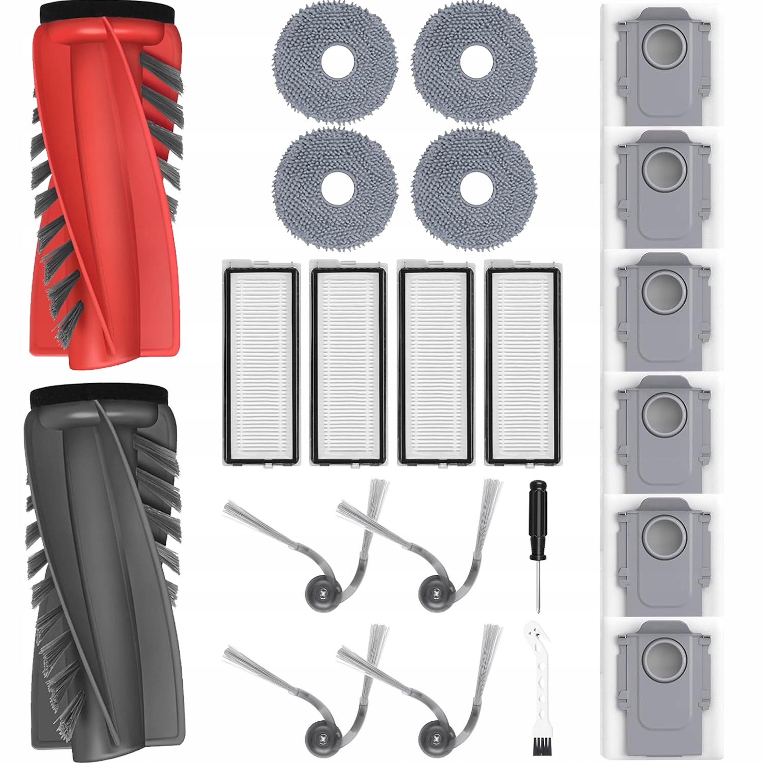 Duży zestaw akcesoriów do Roborock Qrevo Curv/Qrevo Curv S5X/Qrevo Edge S5V